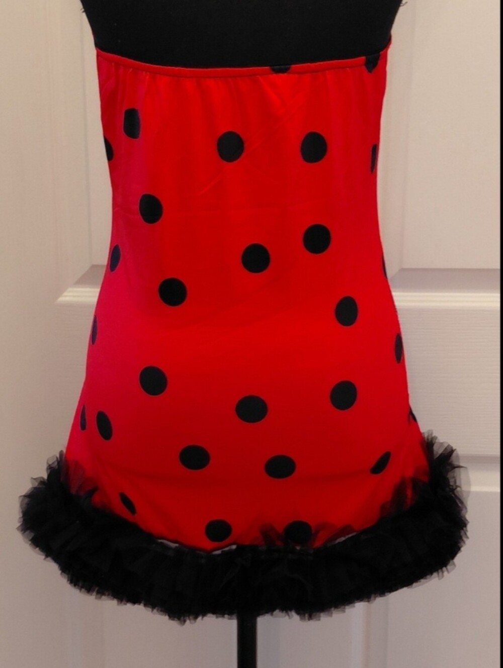 New Women’s Medium Ladybug Halloween Costume 2PC Dress Wings - Picture 7 of 10